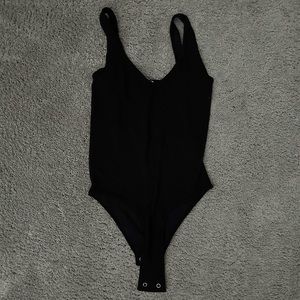 Black tank top bodysuit